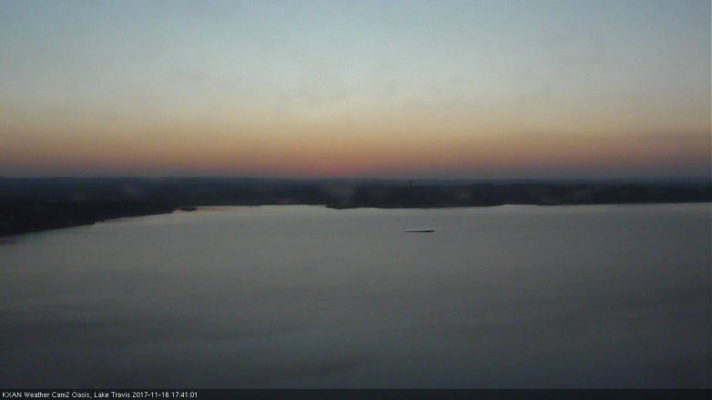 Lake Travis webcam, November 16, 2017 4:55 PM CT