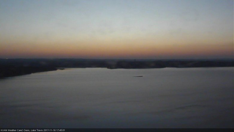 Lake Travis webcam, November 16, 2017 5:15 PM CT