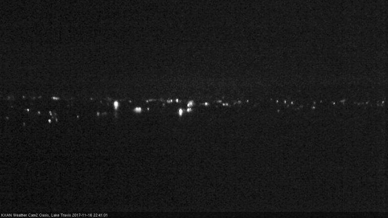 Lake Travis webcam, November 16, 2017 9:45 PM CT