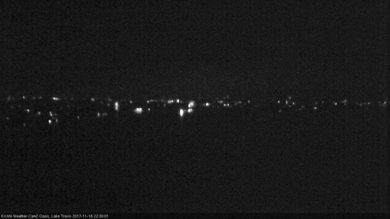 Lake Travis webcam, November 16, 2017 9:50 PM CT