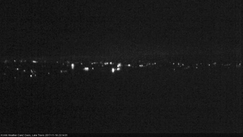 Lake Travis webcam, November 16, 2017 10:40 PM CT