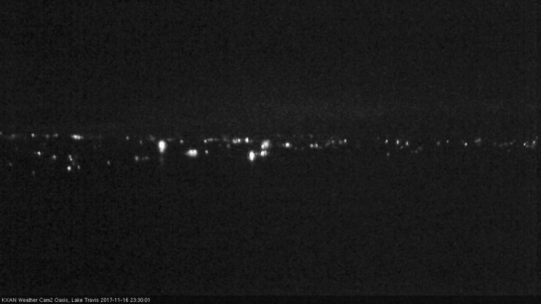 Lake Travis webcam, November 16, 2017 11:00 PM CT