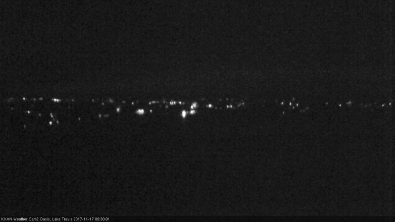 Lake Travis webcam, November 16, 2017 11:40 PM CT