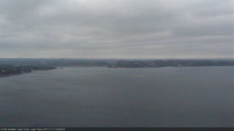 Lake Travis webcam, November 17, 2017 9:05 AM CT