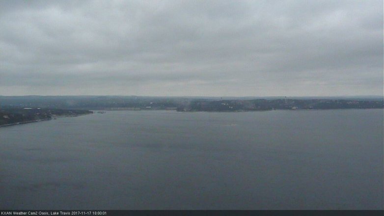 Lake Travis webcam, November 17, 2017 9:20 AM CT