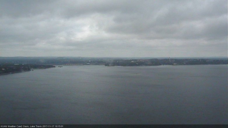 Lake Travis webcam, November 17, 2017 9:30 AM CT