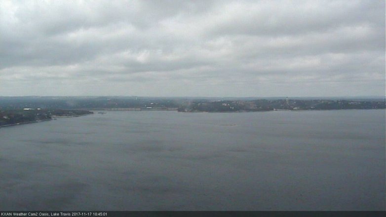 Lake Travis webcam, November 17, 2017 9:55 AM CT
