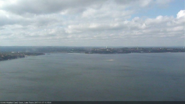 Lake Travis webcam, November 17, 2017 10:35 AM CT