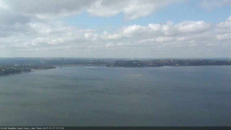 Lake Travis webcam, November 17, 2017 10:40 AM CT