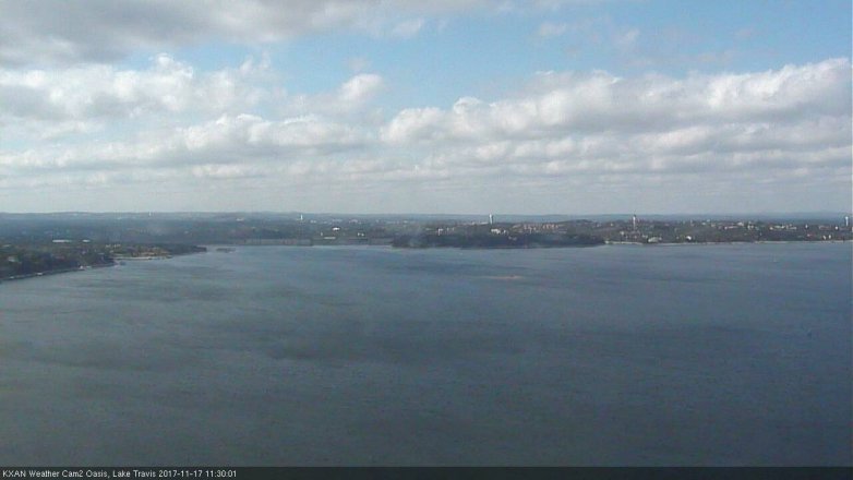 Lake Travis webcam, November 17, 2017 10:55 AM CT