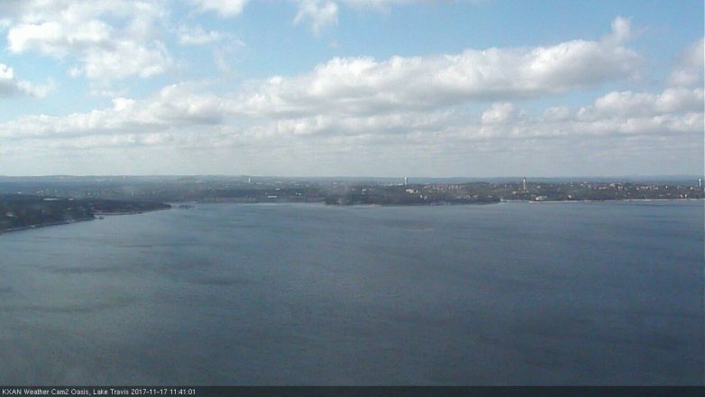Lake Travis webcam, November 17, 2017 11:10 AM CT