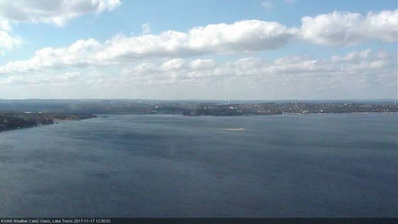 Lake Travis webcam, November 17, 2017 11:30 AM CT