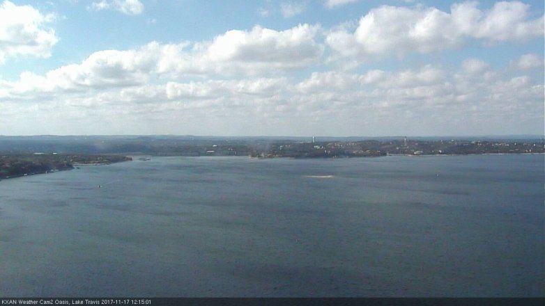 Lake Travis webcam, November 17, 2017 11:40 AM CT