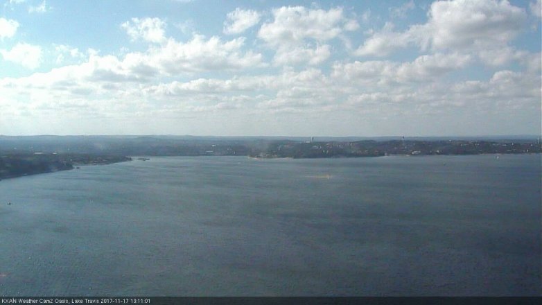 Lake Travis webcam, November 17, 2017 12:30 PM CT