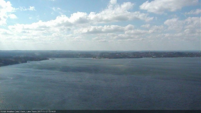 Lake Travis webcam, November 17, 2017 12:40 PM CT