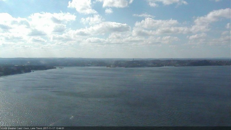 Lake Travis webcam, November 17, 2017 1:15 PM CT