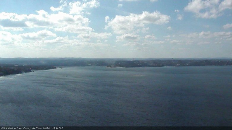 Lake Travis webcam, November 17, 2017 1:20 PM CT