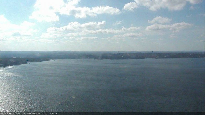 Lake Travis webcam, November 17, 2017 1:35 PM CT
