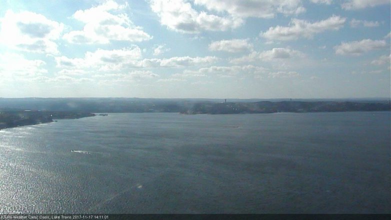 Lake Travis webcam, November 17, 2017 1:40 PM CT