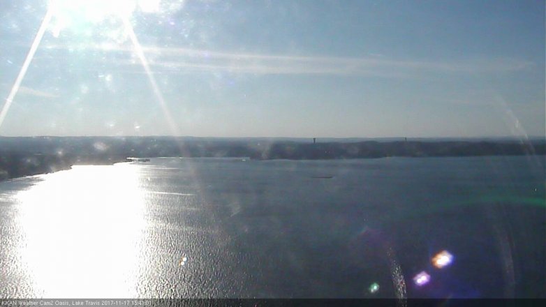 Lake Travis webcam, November 17, 2017 3:05 PM CT