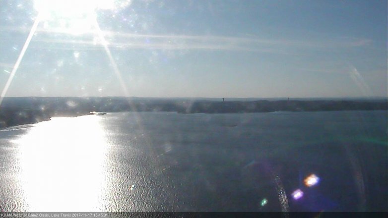 Lake Travis webcam, November 17, 2017 3:15 PM CT