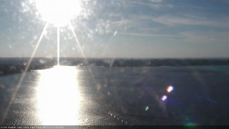 Lake Travis webcam, November 17, 2017 3:35 PM CT