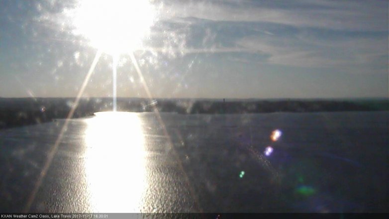 Lake Travis webcam, November 17, 2017 3:40 PM CT