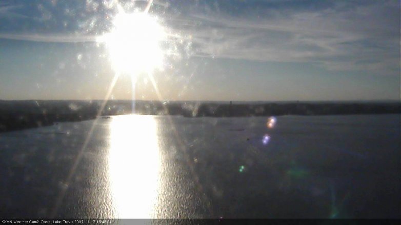 Lake Travis webcam, November 17, 2017 3:50 PM CT