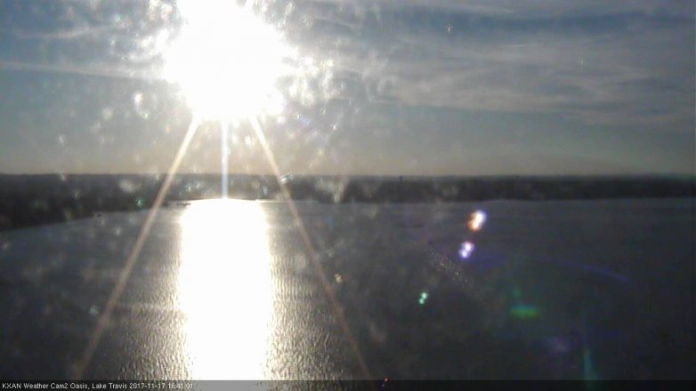 Lake Travis webcam, November 17, 2017 4:00 PM CT