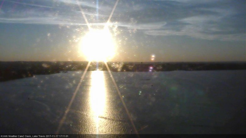 Lake Travis webcam, November 17, 2017 4:30 PM CT