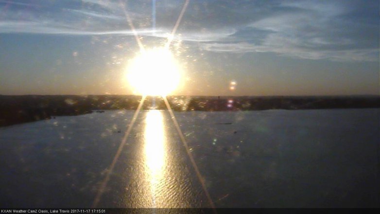 Lake Travis webcam, November 17, 2017 4:35 PM CT