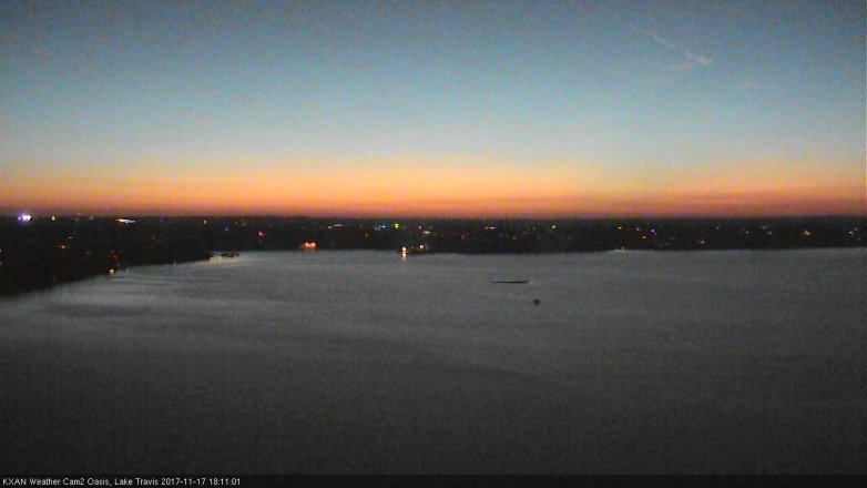 Lake Travis webcam, November 17, 2017 5:15 PM CT