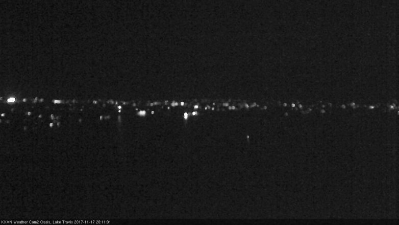 Lake Travis webcam, November 17, 2017 7:30 PM CT