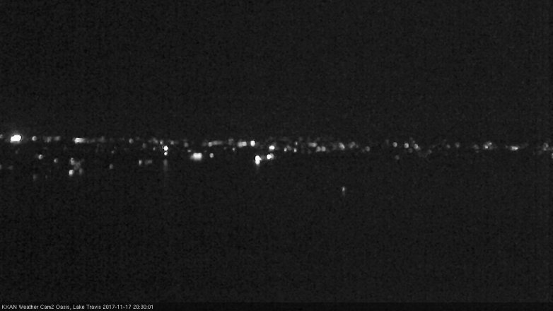 Lake Travis webcam, November 17, 2017 7:50 PM CT
