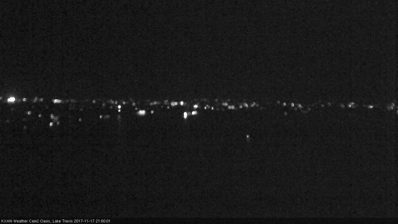 Lake Travis webcam, November 17, 2017 8:20 PM CT