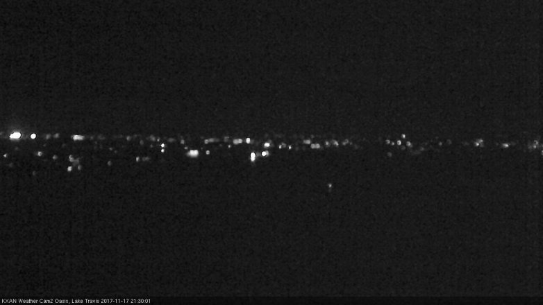 Lake Travis webcam, November 17, 2017 8:35 PM CT
