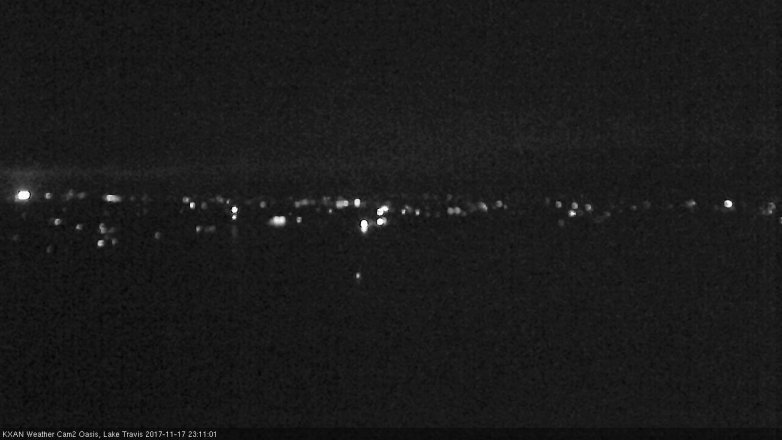 Lake Travis webcam, November 17, 2017 10:35 PM CT