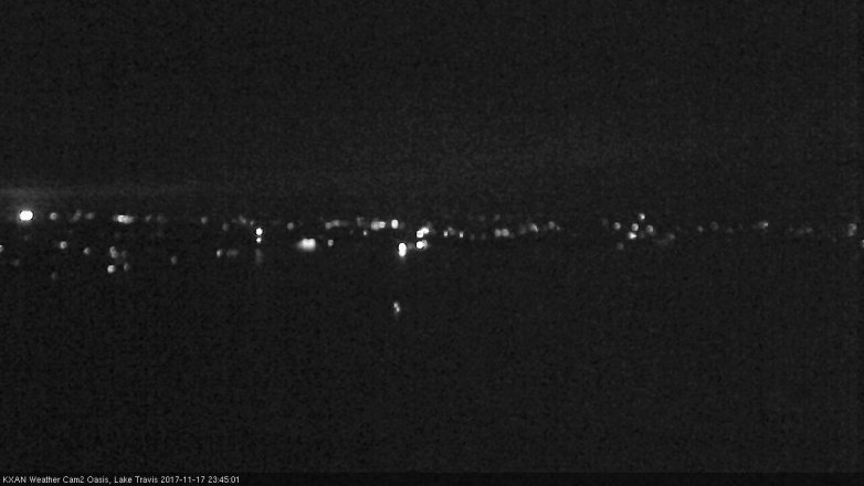 Lake Travis webcam, November 17, 2017 10:55 PM CT