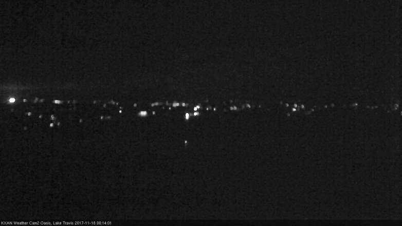 Lake Travis webcam, November 17, 2017 11:40 PM CT