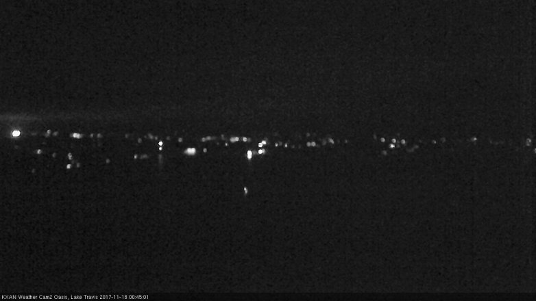 Lake Travis webcam, November 17, 2017 11:55 PM CT