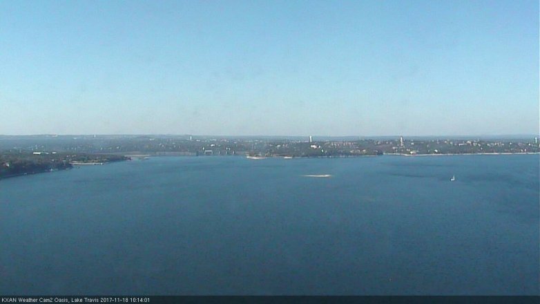 Lake Travis webcam, November 18, 2017 9:25 AM CT