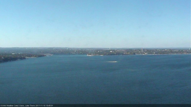 Lake Travis webcam, November 18, 2017 10:00 AM CT