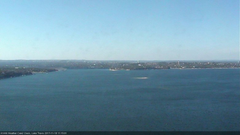 Lake Travis webcam, November 18, 2017 10:30 AM CT
