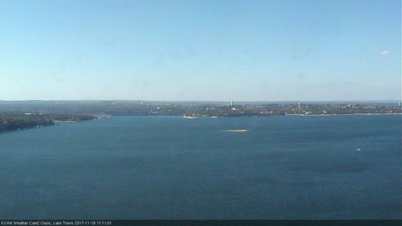 Lake Travis webcam, November 18, 2017 10:35 AM CT