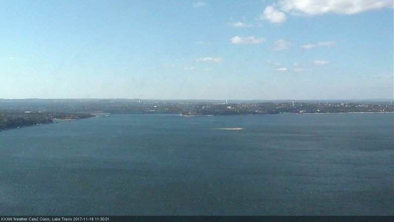 Lake Travis webcam, November 18, 2017 10:45 AM CT
