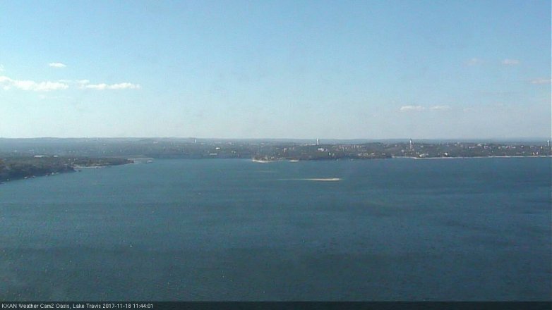 Lake Travis webcam, November 18, 2017 11:00 AM CT