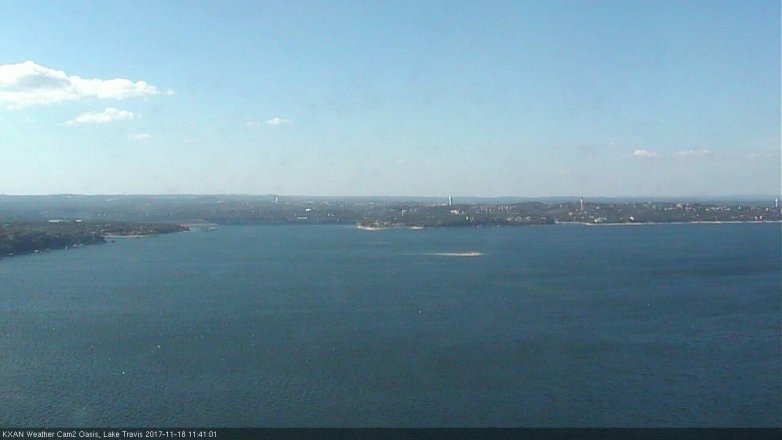 Lake Travis webcam, November 18, 2017 11:05 AM CT