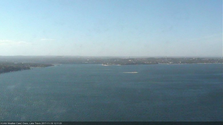 Lake Travis webcam, November 18, 2017 11:15 AM CT