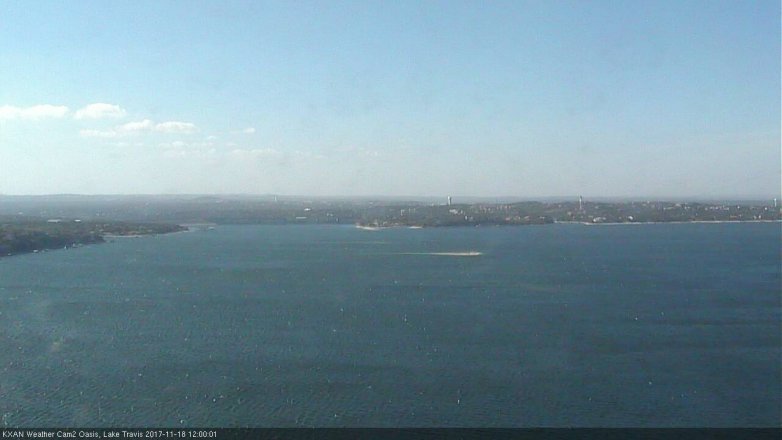 Lake Travis webcam, November 18, 2017 11:20 AM CT