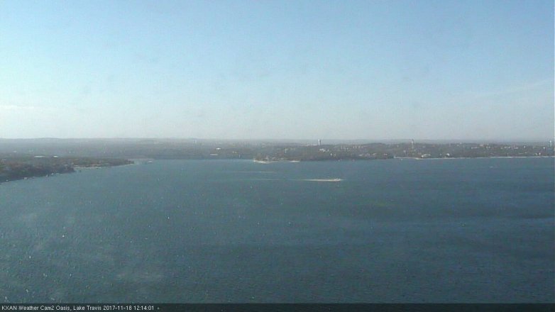 Lake Travis webcam, November 18, 2017 11:25 AM CT
